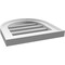 Ekena Millwork Round Top Surface Mount PVC Gable Vent: Functional, w/ 2"W x 1-1/2"P Brickmould Frame, 14"W x 14"H GVPRT14X1402SF - alternate 5